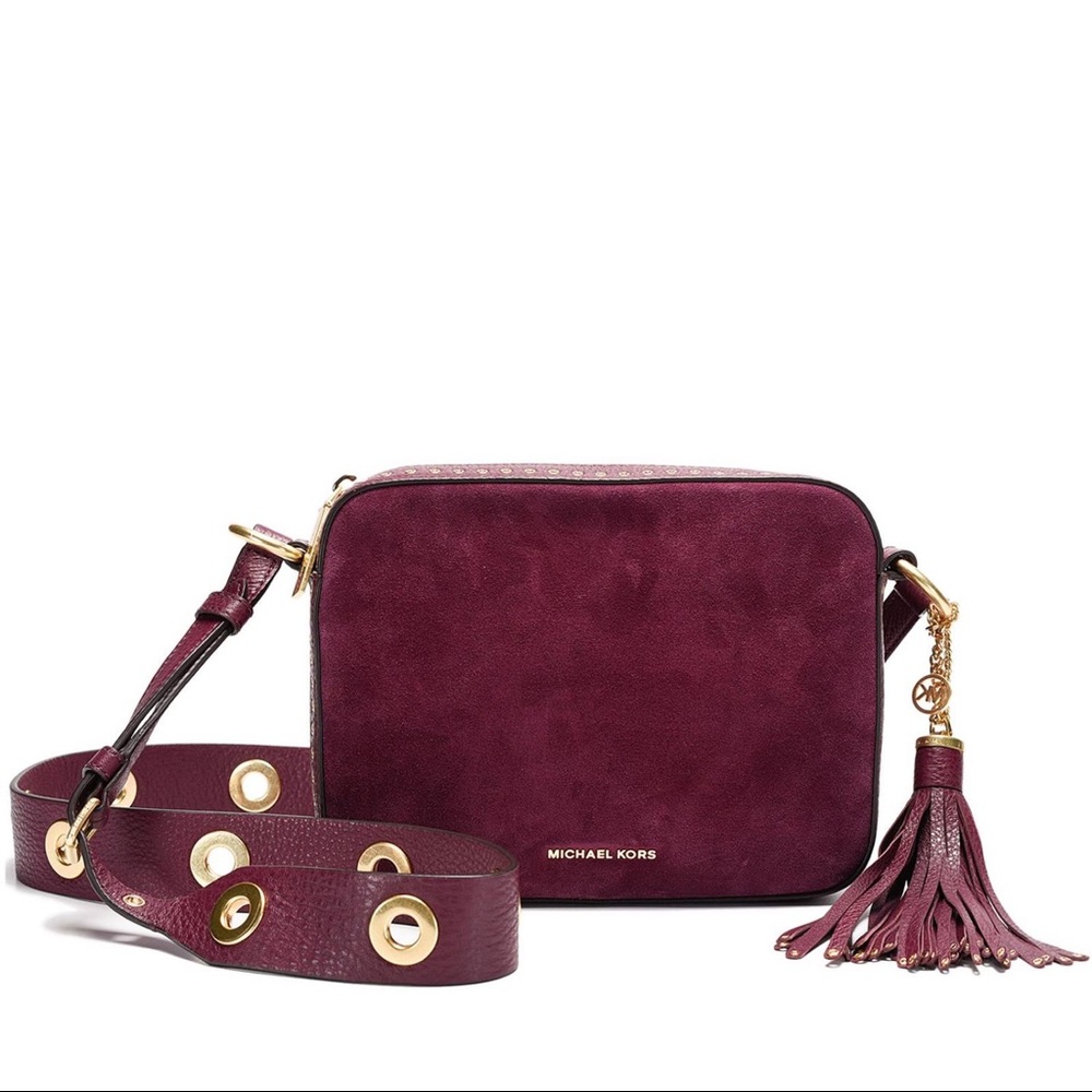 MICHAEL KORS Brooklyn Suede Crossbody Bag